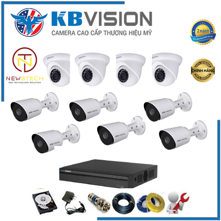 Trọn bộ 10 camera kbvision full HD