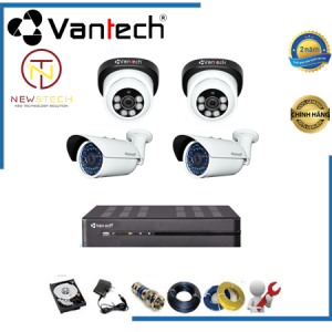 Lắp đặt trọn bộ 4 camera vantech Full HD