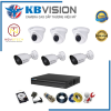 Trọn bộ 6 camera kbvision full hd