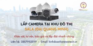 Lắp camera tại KĐT Sala