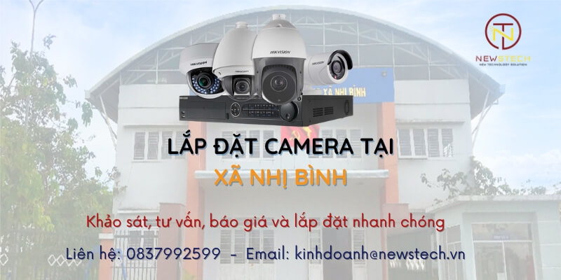 Lắp camera tại xã Nhị Bình