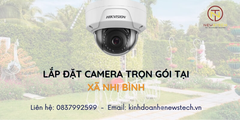 Lắp đặt camera tại xã Nhị Bình