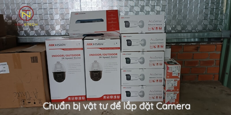 Vật tư thi công camera tại huyện Cần Đước