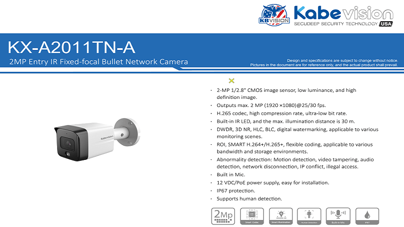 Camera KX-A2011TN-A Camera KX-A2011TN-A