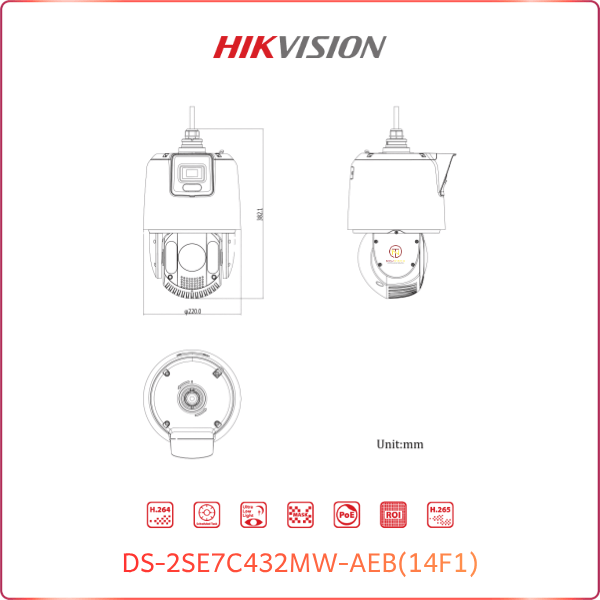 Camera PTZ Hikvision DS-2SE7C432MW-AEB(14F1) Camera PTZ Hikvision DS-2SE7C432MW-AEB(14F1)