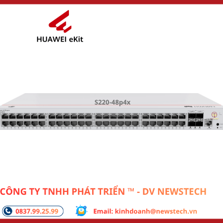 Thiết bị chuyên mạch PoE s220-48p4x