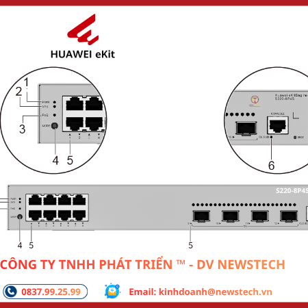 Switch PoE 8 cổng Huawei S220-8P4S