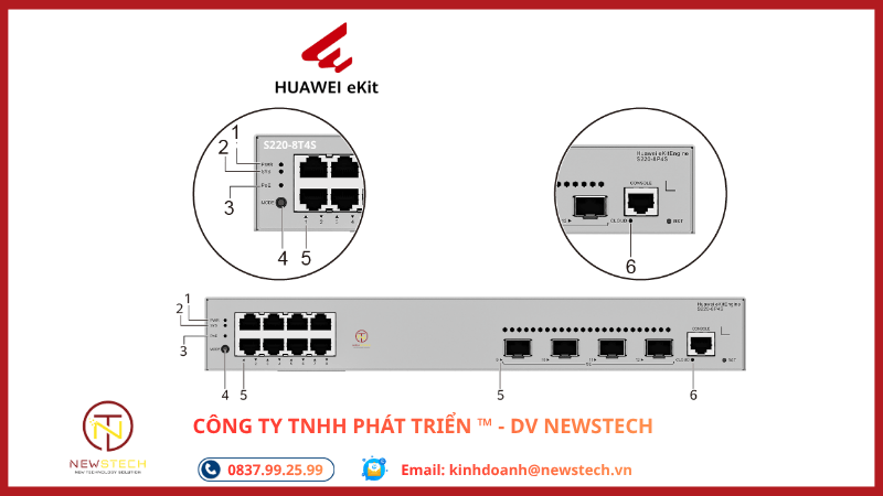 Switch 8 port Huawei S220-8T4S Switch 8 port Huawei S220-8T4S